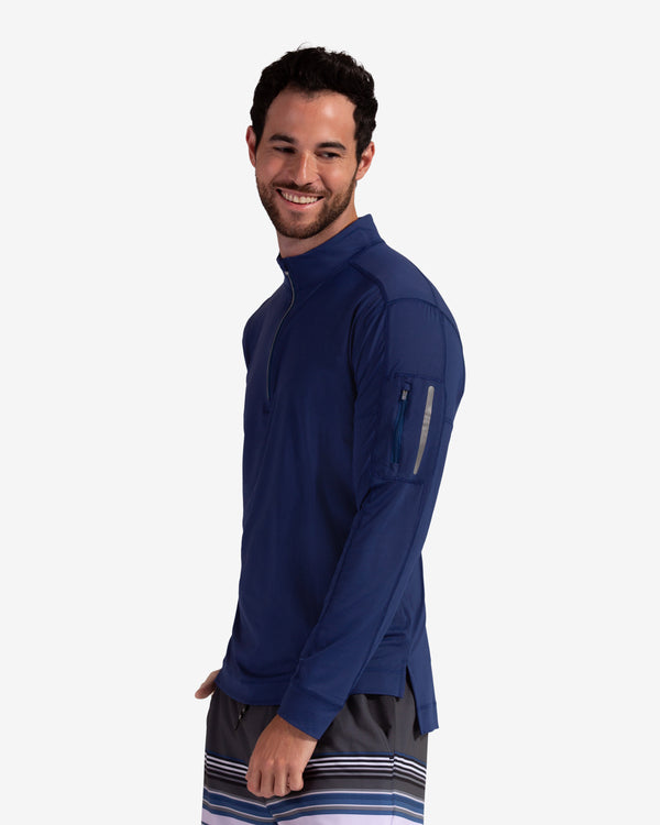 Camiseta técnica hombre manga larga con cremallera – UPF50+