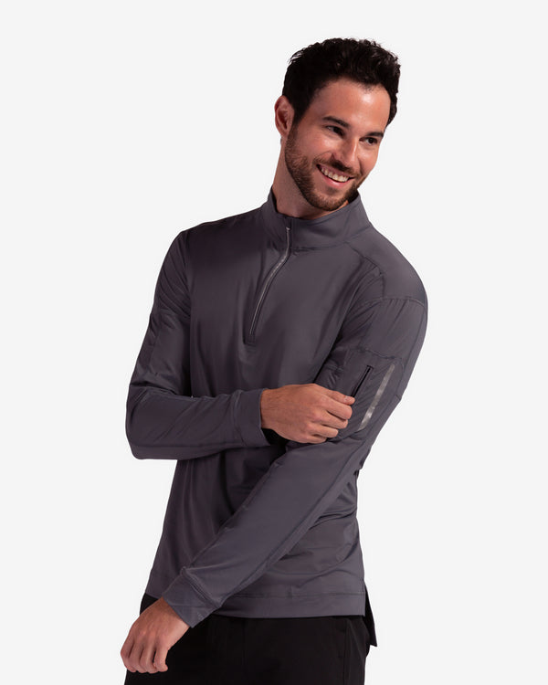 Camiseta técnica hombre manga larga con cremallera – UPF50+