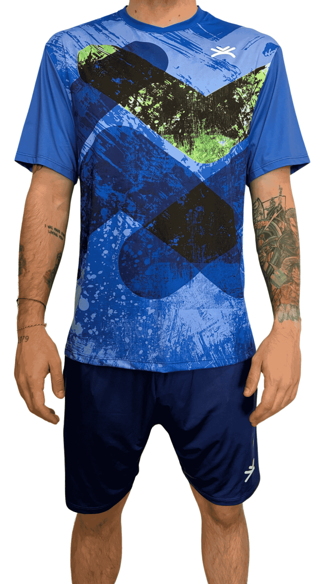 Camiseta técnica unisex manga corta – UPF+50 Blue Current