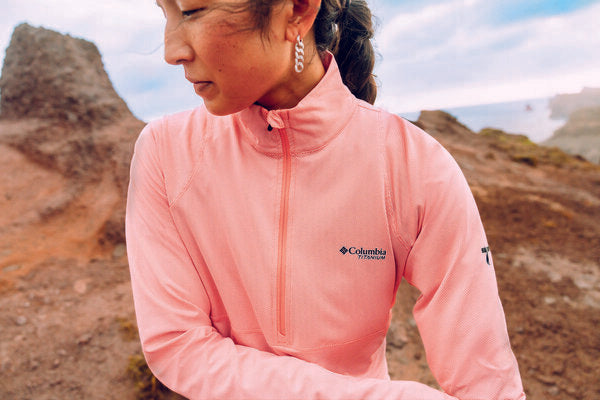 Camiseta técnica de manga larga Summit Valley LS Half Zip para mujer