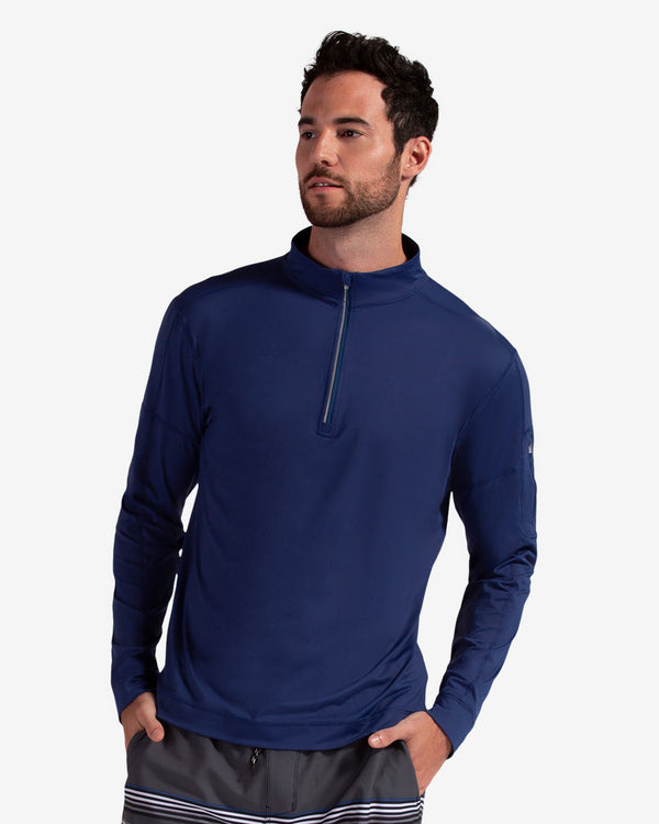 Camiseta técnica hombre manga larga con cremallera – UPF50+