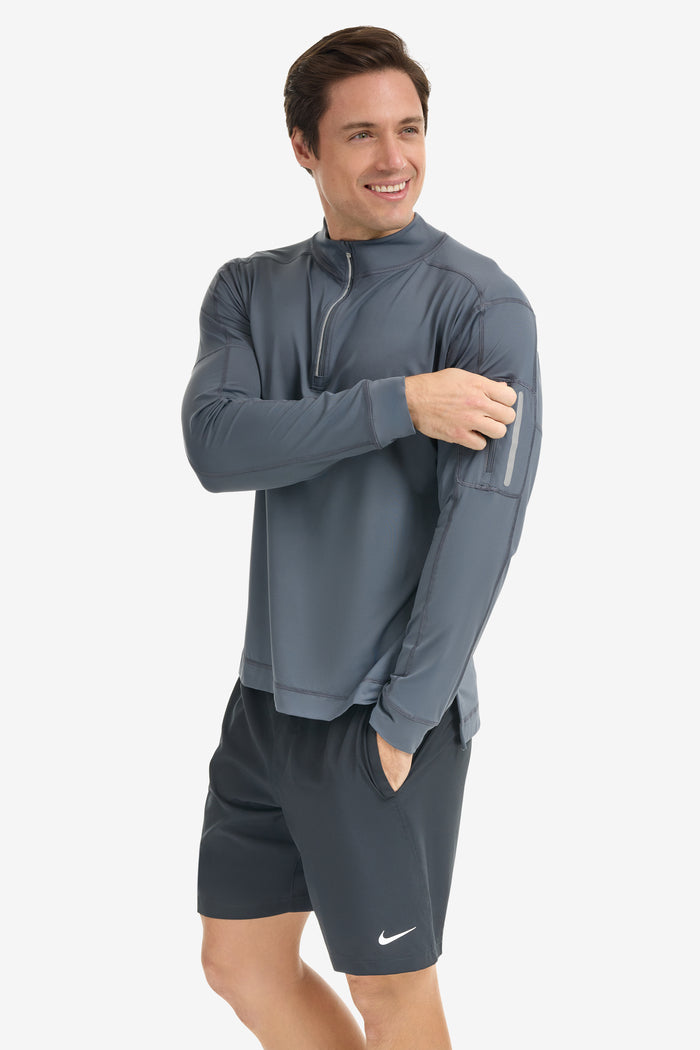Camiseta técnica hombre manga larga con cremallera – UPF50+