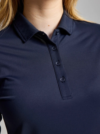 Polo técnico mujer manga larga – UPF50, secado rápido