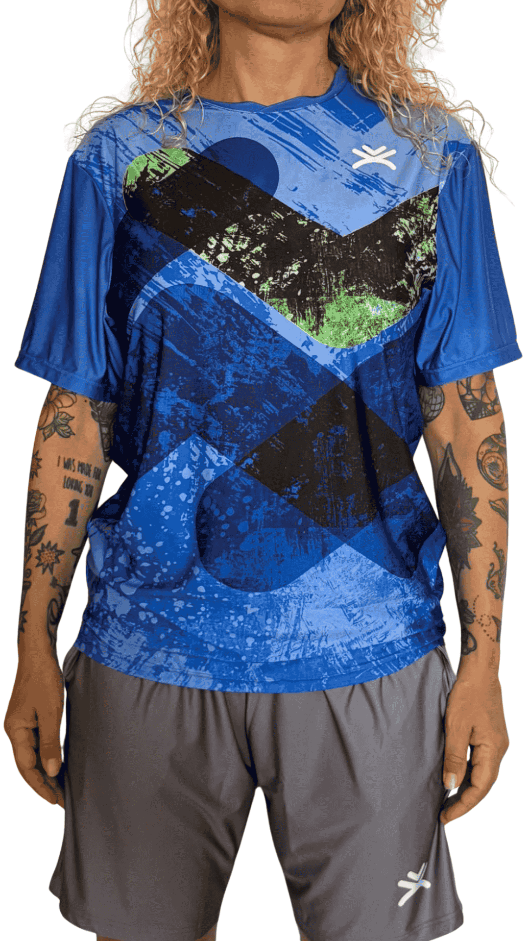 Camiseta técnica manga corta – UPF+50 Blue Current
