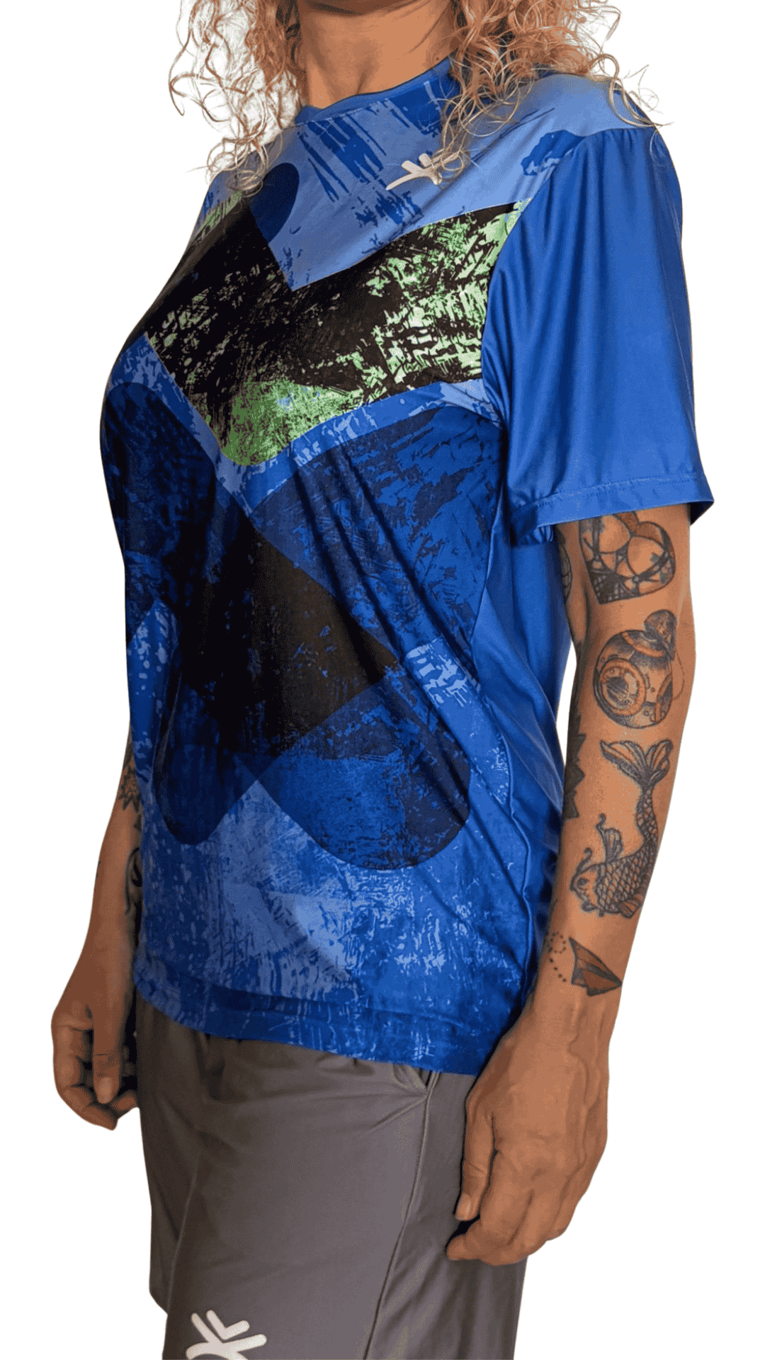 Camiseta técnica manga corta – UPF+50 Blue Current