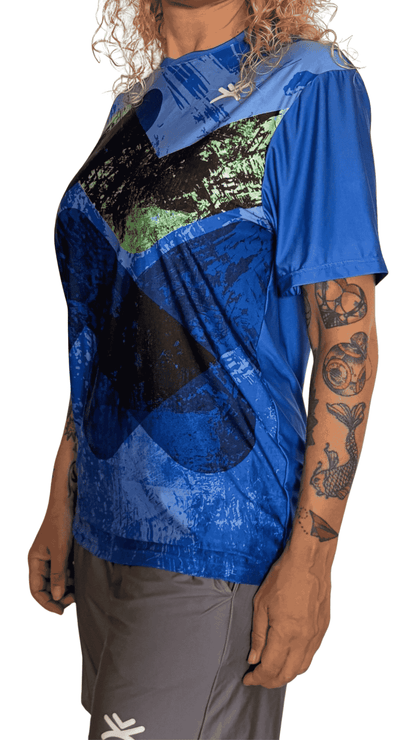 Camiseta técnica manga corta – UPF+50 Blue Current