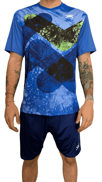 Camiseta técnica unisex manga corta – UPF+50 Blue Current