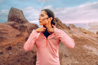 Camiseta técnica de manga larga Summit Valley LS Half Zip para mujer