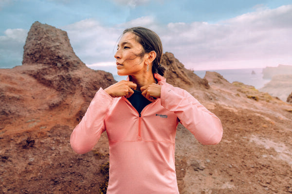 Camiseta técnica de manga larga Summit Valley LS Half Zip para mujer