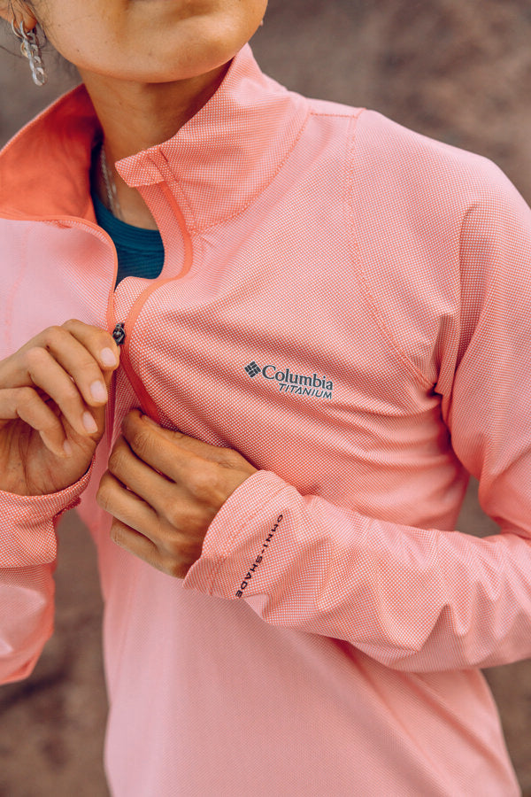 Camiseta técnica de manga larga Summit Valley LS Half Zip para mujer