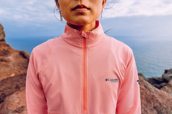 Camiseta técnica de manga larga Summit Valley LS Half Zip para mujer