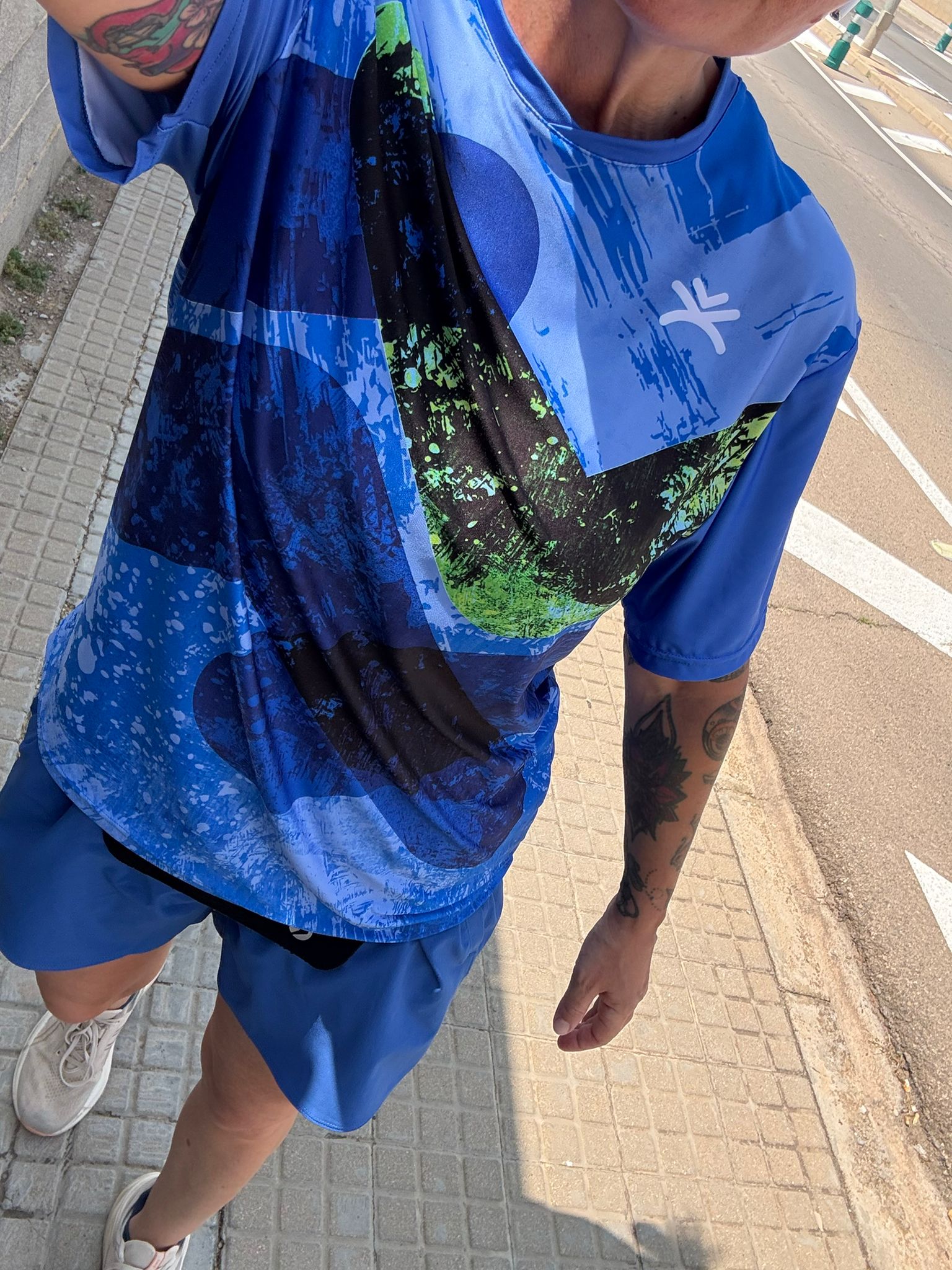 Camiseta técnica manga corta – UPF+50 Blue Current