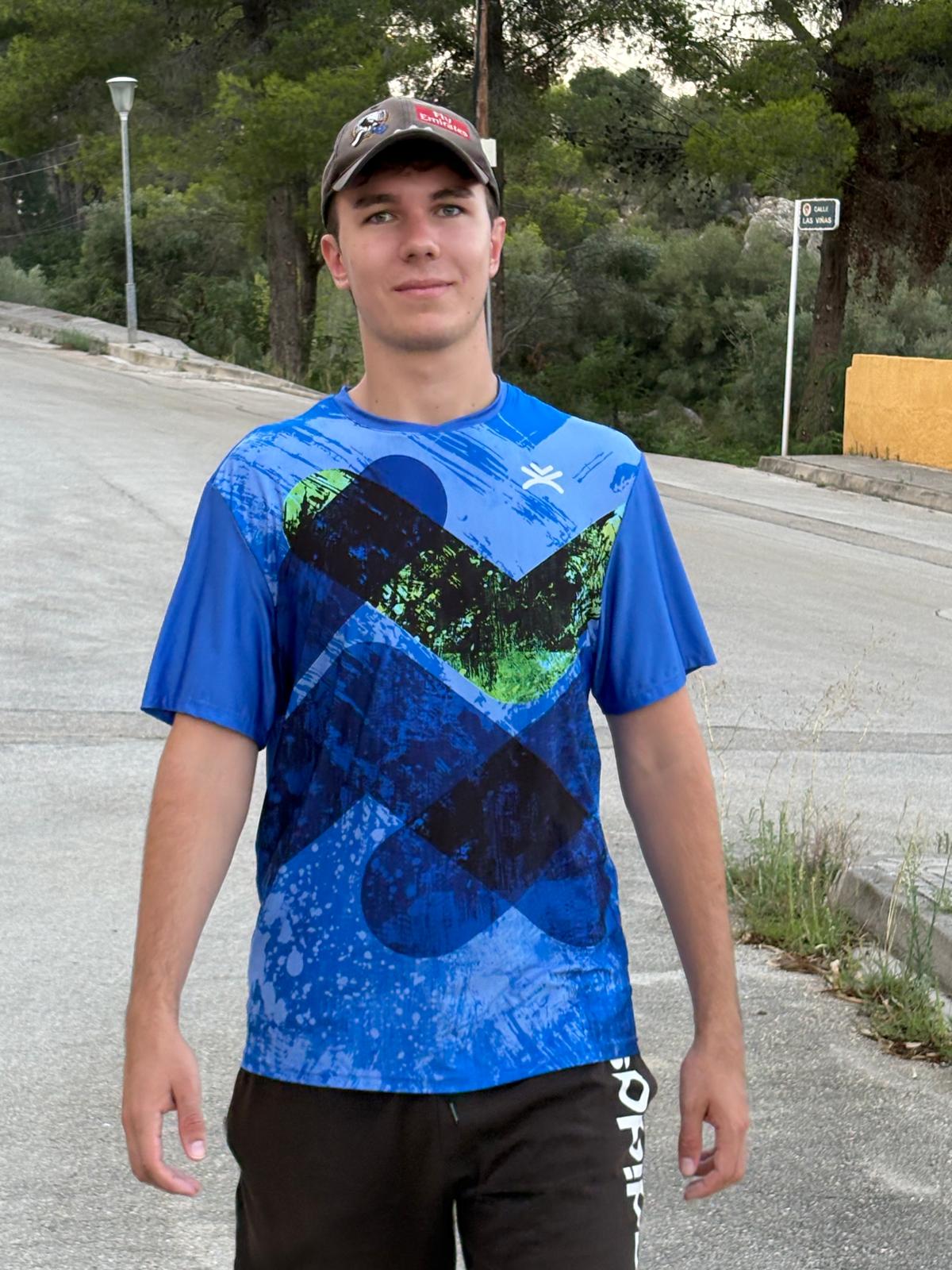 Camiseta técnica unisex manga corta – UPF+50 Blue Current
